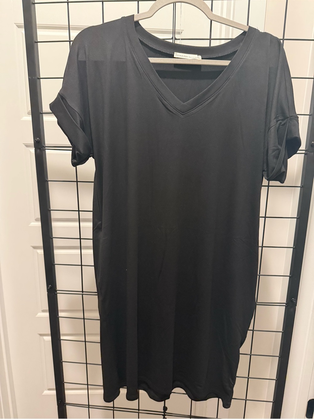 Zenana Outfitters Black V-Neck Midi Dress - Buttery Soft